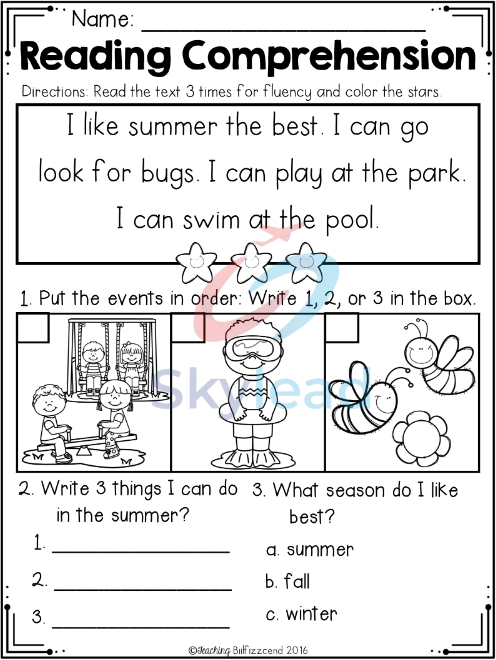 Tải FREE sách PDF Kindergarten Reading Comprehension Summer Edition 6 Tải FREE sách PDF Kindergarten Reading Comprehension Summer Edition