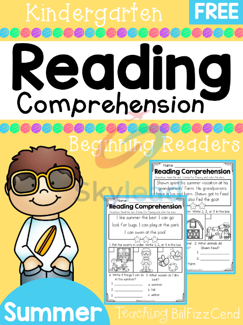 Tải FREE sách PDF Kindergarten Reading Comprehension Summer Edition