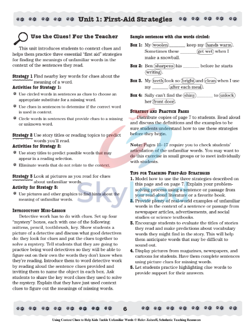 Tải FREE sách PDF Using Context Clues To Help Kids Tackle Unfamiliar Words 6 Tải FREE sách PDF Using Context Clues To Help Kids Tackle Unfamiliar Words