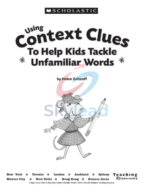 Tải FREE sách PDF Using Context Clues To Help Kids Tackle Unfamiliar Words