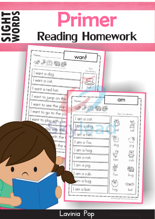 Tải FREE sách Primer Reading Homework PDF - Sight Words