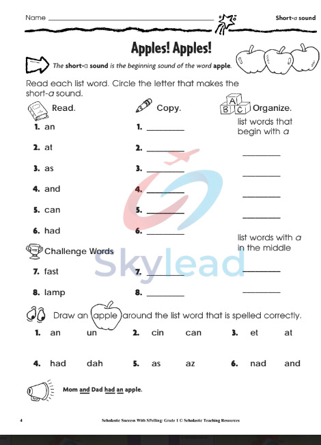 Tải FREE sách Scholastic Success With Spelling Grade 1 PDF - Workbook 6 Tải FREE sách Scholastic Success With Spelling Grade 1 PDF - Workbook