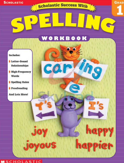 Tải FREE sách Scholastic Success With Spelling Grade 1 PDF - Workbook