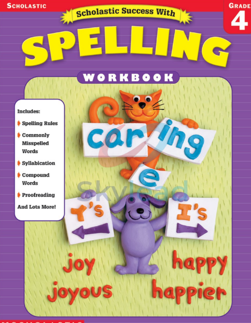 Tải FREE sách Scholastic Success With Spelling Grade 4 PDF - Workbook