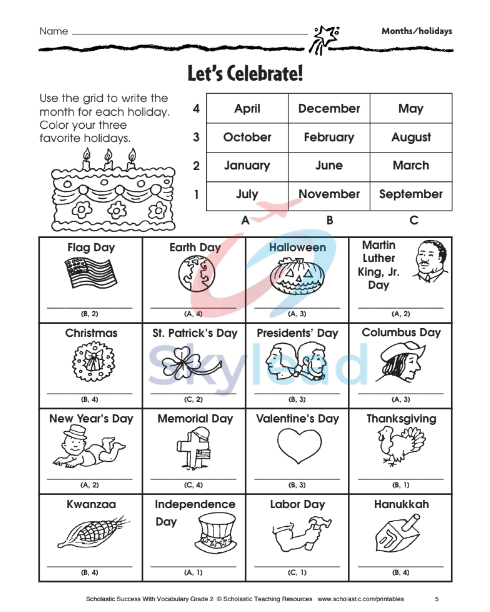 Tải FREE sách Scholastic Success With Vocabulary Grade 2 PDF - Workbook