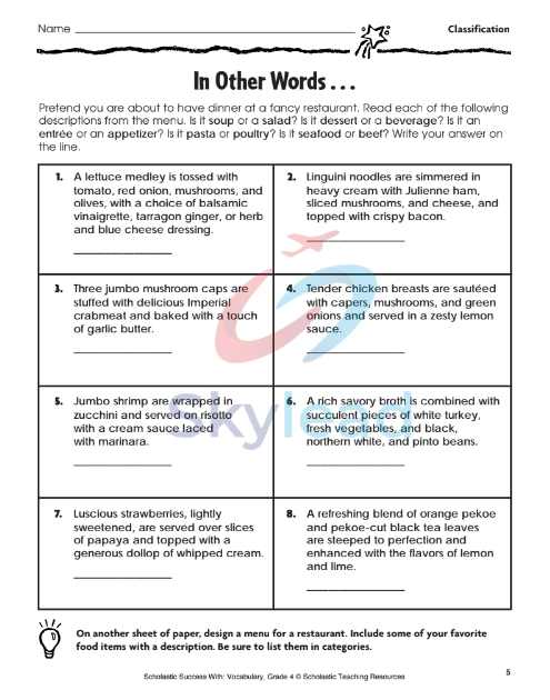 Tải FREE sách Scholastic Success With Vocabulary Grade 4 PDF - Workbook