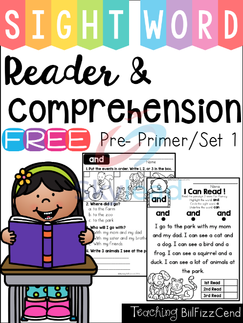 Tải FREE sách Sight Word Reader And Comprehension PDF - Pre-Primer Set 1