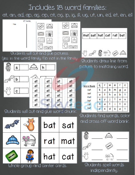 Tải FREE sách Weekly Word Family Booklets PDF