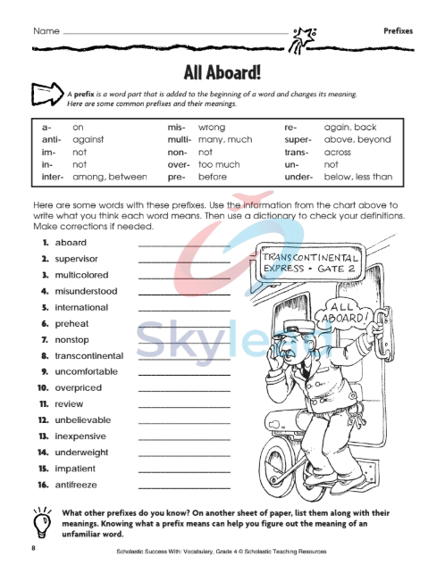 Tải FREE sách Scholastic Success With Vocabulary Grade 4 PDF - Workbook 2