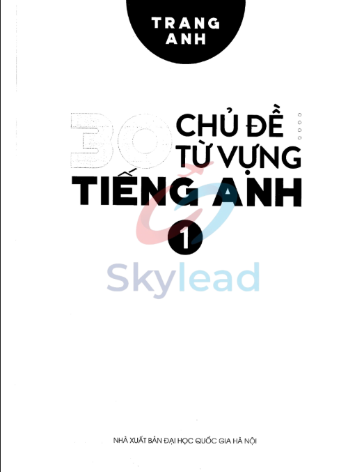 Tải FREE sách 30 Chủ Đề Từ Vựng Tiếng Anh PDF có tiếng Việt 1