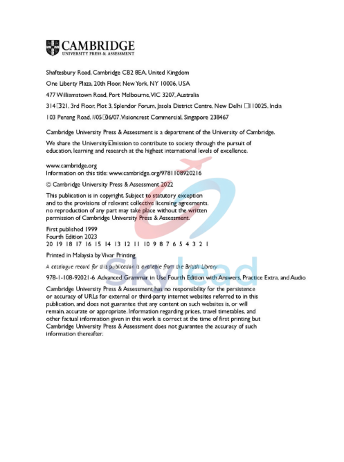 Tải FREE sách Advanced Grammar in Use 4th Edition PDF 2