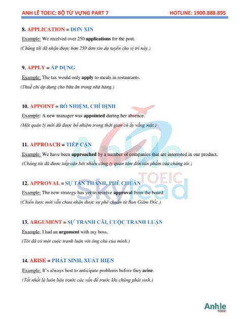 Tải FREE sách Bộ Từ Vựng TOEIC Part 7 PDF có tiếng Việt 8 Tải FREE sách Bộ Từ Vựng TOEIC Part 7 PDF có tiếng Việt 3