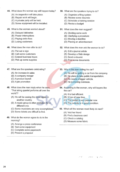 Tải FREE sách ETS TOEIC Test LC PDF màu tím có tiếng Việt 12 Tải FREE sách ETS TOEIC Test LC PDF màu tím có tiếng Việt 5