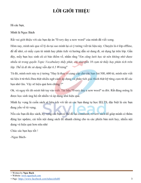 Tải FREE sách Every Day a New Word bản Song Ngữ by Ngocbach PDF 3