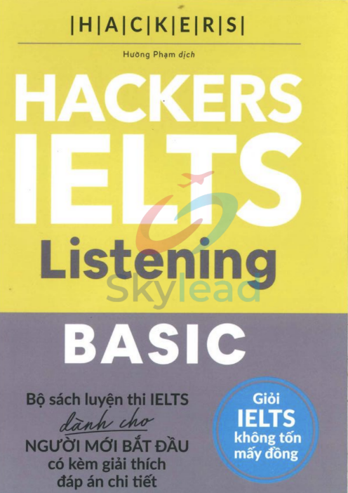 Tải FREE sách Hackers IELTS Basic Listening PDF có tiếng Việt 1