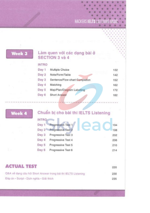 Tải FREE sách Hackers IELTS Basic Listening PDF có tiếng Việt 4