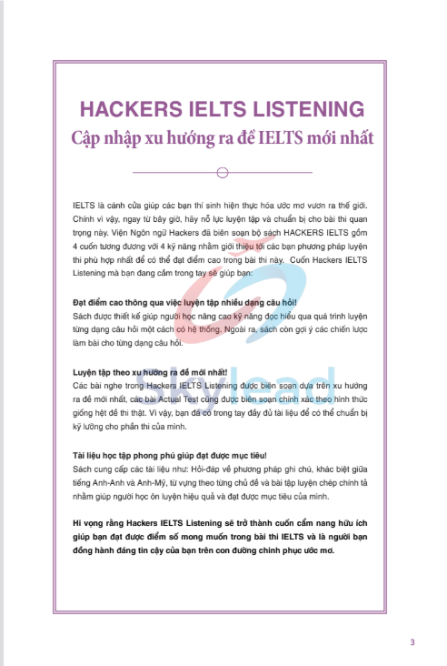 Tải FREE sách Hackers IELTS Listening 297 PDF có tiếng Việt 14 Tải FREE sách Hackers IELTS Listening 297 PDF có tiếng Việt 3