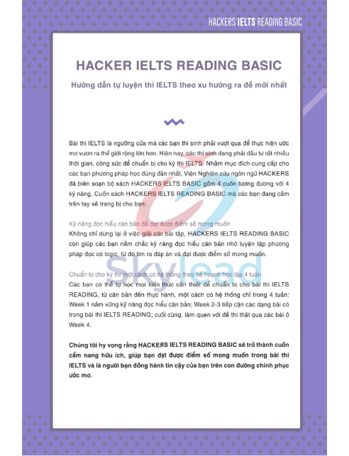 Tải FREE sách Hackers IELTS Reading Basic PDF có tiếng Việt 13 Tải FREE sách Hackers IELTS Reading Basic PDF có tiếng Việt 2