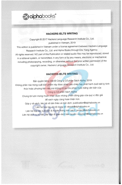 Tải FREE sách Hackers IELTS Writing 2 PDF có tiếng Việt 14 Tải FREE sách Hackers IELTS Writing 2 PDF có tiếng Việt 3