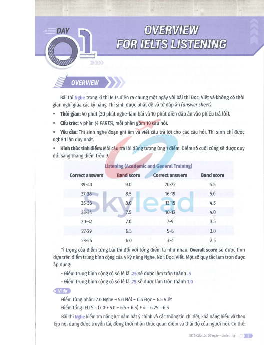 Tải FREE sách IELTS Cấp Tốc 20 Ngày Listening PDF 3