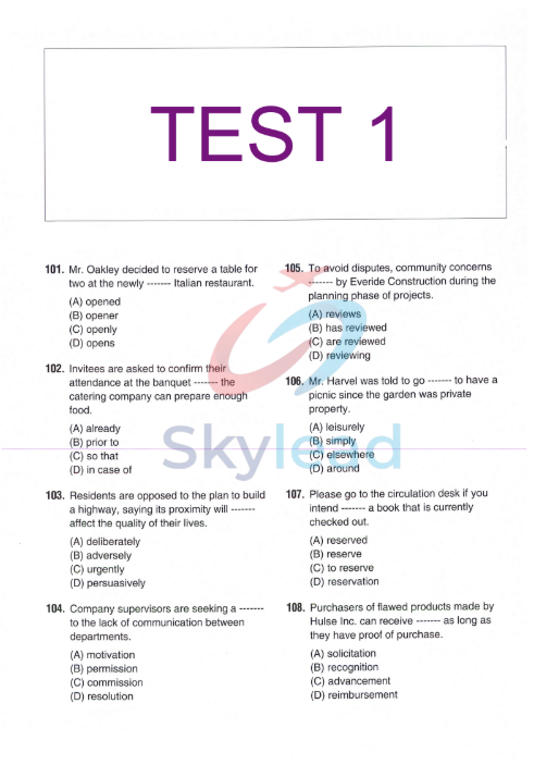 Tải FREE sách Perfect Solutions for the Intermediate Level Toeic Learners PDF 3