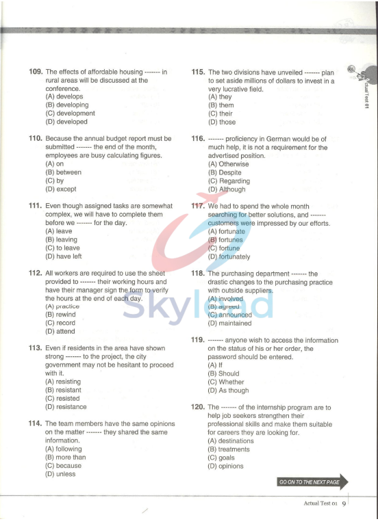 Tải FREE sách TOEIC Economy RC 1000 Volume 1 PDF có tiếng Việt 3