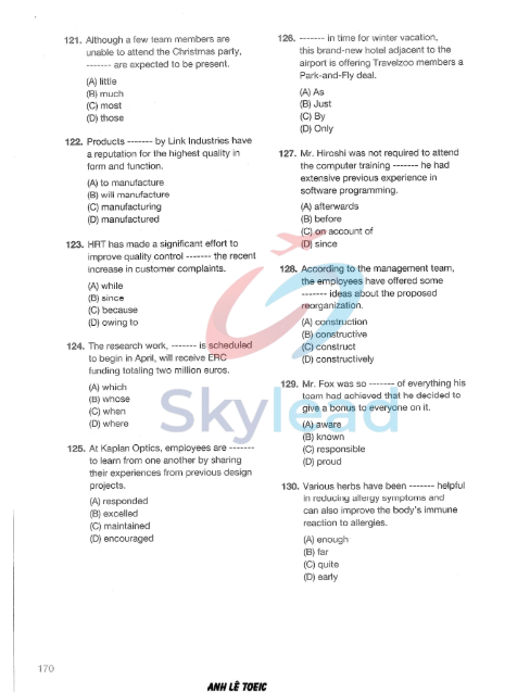 Tải FREE sách TOEIC RC 1000 Cuốn 2 PDF có tiếng Việt 12 Tải FREE sách TOEIC RC 1000 Cuốn 2 PDF có tiếng Việt 5