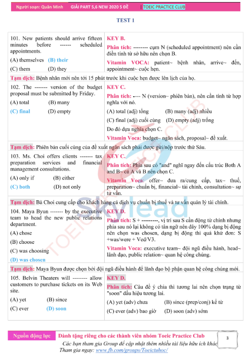 Tải FREE sách TOEIC Reading NEW 2020 PDF có tiếng Việt 10 Tải FREE sách TOEIC Reading NEW 2020 PDF có tiếng Việt 3