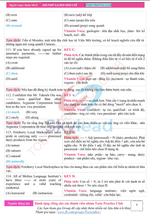 Tải FREE sách TOEIC Reading NEW 2020 PDF có tiếng Việt 12 Tải FREE sách TOEIC Reading NEW 2020 PDF có tiếng Việt 5