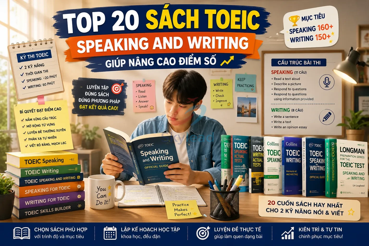Top 20 sách TOEIC Speaking and Writing giúp nâng cao điểm số